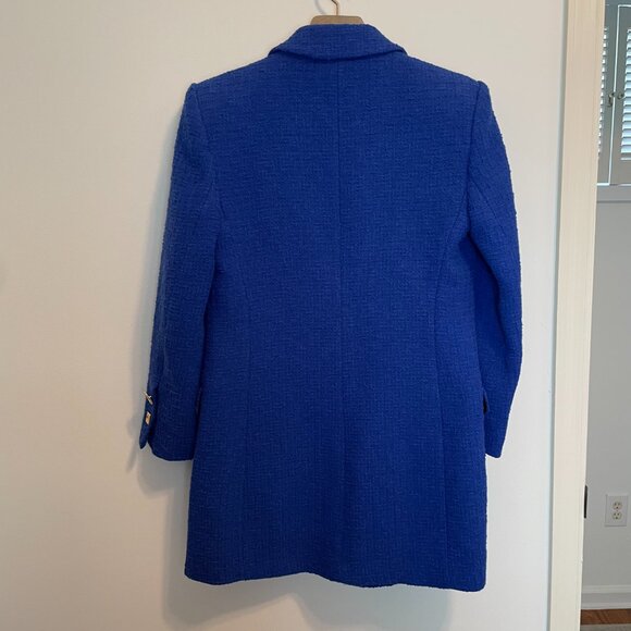 ZARA Double Breasted Mixed Button Blogger Long Blazer Jacket Dress \\ M - Picture 9 of 11